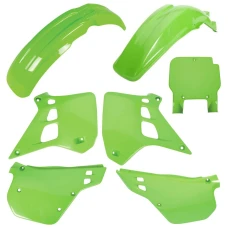 POLISPORT КОМПЛЕКТ ПЛАСТІКОВ KAWASAKI KX 125 '90-'91 В КОМПЛЕКТІ ПЕРЕДНЯ ПАНЕЛЬ (8672800001) КОЛІР ЗЕЛЕНИЙ