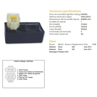 DZE МОДУЛЬ ЗАПАЛУ CDI MOTOMET SIRIUS 200/250 13