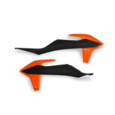 UFO КРИШКИ РАДІАТОРА KTM SX/SXF(SX-F) 125/150/250/350/450 '19-'22, EXC 125 '20-'21, EXC/EXCF(EXC-F) 150/250/300/350/450/500 '20-2023 КОЛІР OEM (ЧОРНИЙ КОЛІР ПОМАРАНЧ)