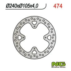 NG ДИСК ТОРМОЗНИЙ ЗАД HONDA XR 650R 00-06 (240X105X4) (4X6,5MM)