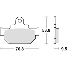 TRW LUCAS КОЛОДКИ ДИСКОВІ ТОРМОЗНІ KH106/2 ORGANIC HONDA MBX 125 84, SUZUKI RM 250 86, DR 600 85-89, DR 650 90-91, ПЕРІД (АКЦІЯ)