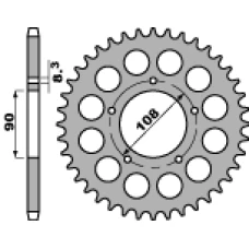 ЗАДНЯ ЗІРКА PBR 1022 36 C45 DUCATI 900SS (LANC. 530)