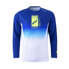 KENNY RACING СОРОЧКА CROSS/ENDURO МОДЕЛЬ TITANIUM ПРЕМІУМ-КЛАС NAVY КОЛІР NIEBIESKI/BIALY/ZOLTY FLUO РОЗМІР M