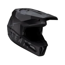 LEATT (НОВИНКА 2023) ШОЛОМ MOTO 2.5 V23 HELMET STEALTH КОЛІР ЧОРНИЙ РОЗМІР L (59-60 CM)