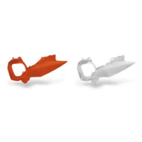 UFO КАРТИ ЗАД KTM SX/SXF '11-'15, EXC '12-'15 КОЛІР БІЛИЙ (Z КОРОБКА ФІЛЬТРА ПОВІТРЯ)