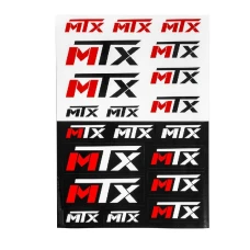MTX PARTS НАКЛЕЙКИ ЛОГОТИП (ЛИСТ)