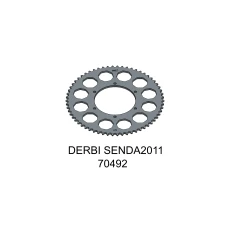 TEC-X ЗАДНЬОЇ SPROCKET, 62 ЗУБІВ (420), Ø108MM, APRILIA 14-, DERBI 10-, GILERA 10-