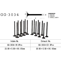 VESRAH КЛАПАН ВИПУСКНИЙ SUZUKI GSX 600F '92-97' (OEM: 12912-19E00) (1 ШТ.) (MADE IN JAPAN)