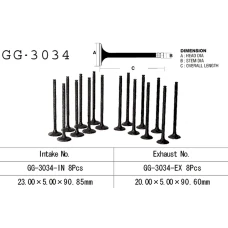 VESRAH КЛАПАН ВИПУСКНИЙ SUZUKI GSX 600F '92-97' (OEM: 12912-19E00) (1 ШТ.) (MADE IN JAPAN)