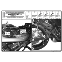 KAPPA СТЕЛАЖ KUFROW БОКОВИХ MONOKEY HONDA XL 700V TRANSALP (08-13) - ROWNIEZ ПІД KUFRY MONOKEY K'MISSION АЛЮМІНІЙ