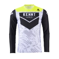 KENNY RACING СОРОЧКА CROSS/ENDURO МОДЕЛЬ PERFORMANCE STONE WHITE КОЛІР SZARY/CZARNY/ZOLTY РОЗМІР S