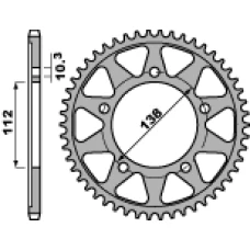 ЗАДНЯ ЗІРКА PBR 4383 48 C45 YAMAHA R6 99-02 (LANC.532) (JTR1873.48)