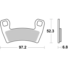 SBS BRAKEPADS SINTERED OFFROAD