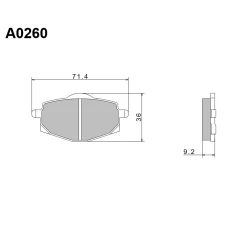 NISSIN 2024/10 КОЛОДКИ ДИСКОВІ ТОРМОЗНІ KH101 ПРЕМІУМ-КЛАС SEMI-METALLIC (SPIEK METALICZNY) (ECE R90) (MADE IN JAPAN)