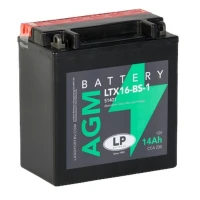 АКУМУЛЯТОР МОТОЦИКЛЕТНИЙ LANDPORT YTX16-BS-1