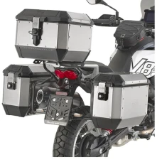 KAPPA 2024/06 СТЕЛАЖ KUFROW БОКОВИХ MONOKEY MOTO GUZZI V85 TT '24-, - ROWNIEZ ПІД KUFRY MONOKEY RETRO-FIT K-VENTURE АЛЮМІНІЙ І K'MISSION АЛЮМІНІЙ