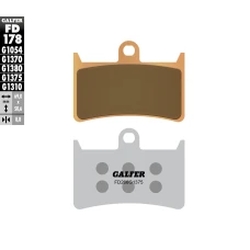 GALFER КОЛОДКИ ДИСКОВІ ТОРМОЗНІ KH252 / KH380 SPIEK METALICZNY (КОЛІР ЗОЛОТИЙ) SPORT (ПЕРІД)