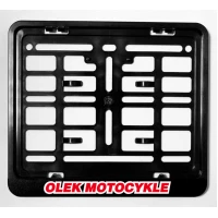 BIKETEC АКЦІЯ РАМКА DO ТАБЛИЦІ (NA TABLICE) REJESTRACYJNEJ MOTOCYKL/MOTORBIKE КОЛІР ЧОРНИЙ Z ЛОГОТИП OLEK MOTOCYKLE