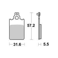 SBS BRAKEPADS КЕРАМІЧНІ (607HF)