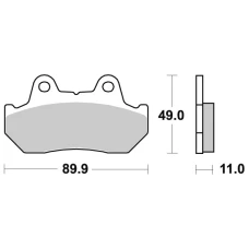 SBS BRAKEPADS SINTERED ЗАДНЬОЇ