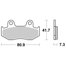 SBS BRAKEPADS КАРБОНОВОГО TECH