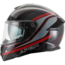 APEX ШОЛОМ FT300 VIENNA GREY/RED/BLACK 3XL