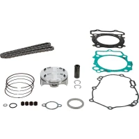 VERTEX 2025/02 КОМПЛЕКТ РЕМОНТУ GORY ДВИГУНА YAMAHA WR 250 F (WRF250) '20-'23, YZ 250 F (YZF250) '19-'23, FANTIC МОТОРЧИК XEF / XXF 250 22-'23 (STD. + 0.02MM = 76.97MM) (13.8:1) (ПОРШЕНЬ, УЩІЛЬНЕННЯ TOP-END, ПІДШИПНИК GLOWKI ШАТУНІВ, ЛАНЦЮГ ГРМ)