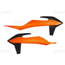 UFO КРИШКИ РАДІАТОРА KTM SX/SXF(SX-F) 125/150/250/350/450 '19-'22, EXC 125 '20-'21, EXC/EXCF(EXC-F) 150/250/300/350/450/500 '20-2023 КОЛІР OEM (ОРАНЖЕВИЙ/ЧОРНИЙ)