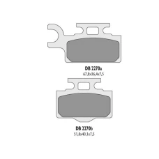 DELTA BRAKING КОЛОДКИ ДИСКОВІ ТОРМОЗНІ KH302 KX65 ЗАД - ЗАМІНЮЄ DB2270MX-D І DB2270QD-D