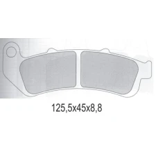 GALFER КОЛОДКИ ДИСКОВІ ТОРМОЗНІ KH189 POLMETALICZNE HONDA CBR 1000F DUAL (93-99) (OFERTA SPECJALNA) WYCOFANE Z OFERTY