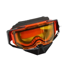 100 ПРОЦЕНТ ОКУЛЯРИ SNOWMOBILE DUAL PANE VENTED RED - ЖОВТИЙ LENS КОЛІР ЧЕРВОНИЙ СКЛО КОЛІР ЖОВТИЙ