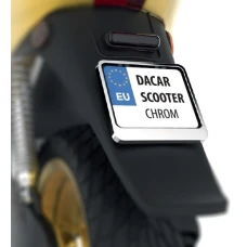 BIKETEC АКЦІЯ РАМКА DO ТАБЛИЦІ (NA TABLICE) REJESTRACYJNEJ SKUTER/SCOOTER КОЛІР ХРОМ