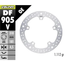 GALFER ДИСК ТОРМОЗНИЙ ПЕРІД BMW R 1300GS ADVENTURE '23-'25 (ROUND DISC) (310X181X4.5MM)