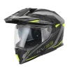 KAPPA 2025\/05 ШОЛОМ KV33 GRAPHIC WIZZARD ENDURO DUAL ВИКЛЮЧЕНИЙ ROAD Z СТІКЛО I БЛЕНДА КОЛІР ЧОРНИЙ СІРИЙ ЖОВТИЙ FLUO MATT РОЗМІР 60 \/ L (УПРАВЛІННЯ ECE 22R06) - зображення 1