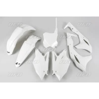 UFO КОМПЛЕКТ ПЛАСТІКОВ KAWASAKI KXF 250 '18-'20 КОЛІР БІЛИЙ (KA225E047)