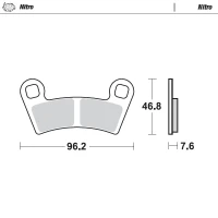 MOTO-MASTER BRAKEPADS POLARIS: OUTLAW