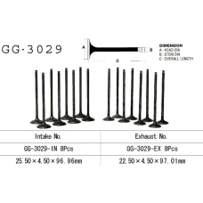 VESRAH КЛАПАН ВИПУСКНИЙ SUZUKI RF 600R 9496 , GSXR 600W '92-93' (OEM: 12912-18E00) (1 ШТ.) (MADE IN JAPAN)