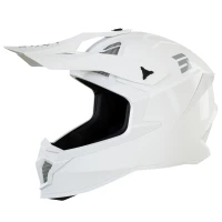 SHOT RACING ШОЛОМ MOTO LITE SOLID WHITE GLOSSY 2.0 КОЛІР БІЛИЙ BLYSZCZACY РОЗМІР L