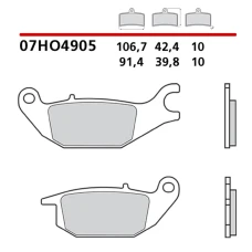BREMBO 2026/03 КОЛОДКИ ДИСКОВІ ТОРМОЗНІ KH343 GENUINE КАРБОН CERAMIC (POLMETALICZNE MIESZANKA OEM) ПЕРІД/ЗАД