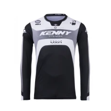 KENNY RACING 2025 СОРОЧКА CROSS/ENDURO МОДЕЛЬ TRACK FOCUS BLACK/WHITE КОЛІР ЧОРНИЙ/БІЛИЙ/СІРИЙ РОЗМІР XXL