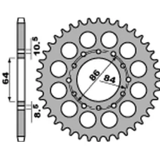 ЗАДНЯ ЗІРКА PBR 814 40 C45 SUZUKI GT 380 '73-'78, GT 550 '74-'77, GS 400 '77-'80 (JTR814.40) (LANC. 530)