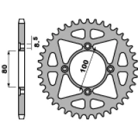 ЗАДНЯ ЗІРОЧКА АЛЮМІНІЄВА PBR 4451 41 (ERGAL) BETAMOTOR 200/250 TRIAL 03-09 (LANC. 520)