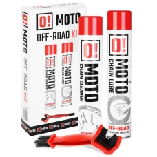 OMOTO КОМПЛЕКТ DO ОЧИЩЕННЯ I СМАЗКИ ЛАНЦЮГА ВИКЛЮЧЕНИЙ ROAD O! CHAIN CARE AND PROTECTION 2+1 КОМПЛЕКТ Z ЩІТКА (2 X 750ML) (O!MOTO) (OLE-020)