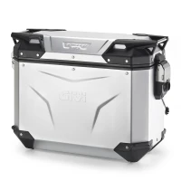 GIVI TREKKER OUTBACK EVO ANODIZED АЛЮМІНІЙ SIDE-CASE ЛІВИХ 37LTR, SOLD БЕЗ ЗАМКА