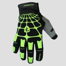 POLEDNIK (НОВИНКА) РУКАВИЦІ / РУКАВИЦІ CROSS МОДЕЛЬ WEB MX КОЛІР CZARNY/ZIELONY FLUO РОЗМІР M