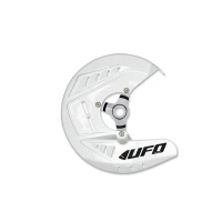 UFO 2026/06 ЗАХИСТ ТОРМОЗА ДИСКА ПЕРІД HONDA CRF 250 / 450 X '04-'18, CRF 250 / 450 R '04-'26, CRF 250 RX '19-'21, CRF 450 RX '17-'20, CR 125 / 250 R '04-'07, CRF 300 RX '19-'26, CRF 250 RX '22-'26  КОЛІР БІЛИЙ - ЗАМІНЮЄ HO01001041