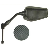 V PARTS (VICMA) ДЗЕРКАЛО ПРАВА, ДІАМЕТР ГВИНТА 8MM, СТОРОНА ПРАВА, КОЛІР КАРБОН PEUGEOT LUDIX, SPEEDFIGHT II, SPEEDFIGHT II AC, SPEEDFIGHT II LC, TKR, TREKKER, VIVACITY 50/100 1999-2006 (E692D)