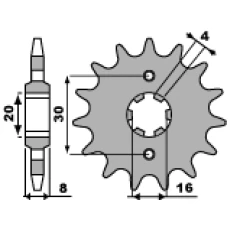 ПЕРЕДНЯ ЗІРКА PBR CHT 718 12 18NC (LANC. 520)