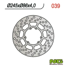 NG ДИСК ТОРМОЗНИЙ ПЕРІД YAMAHA XT/XTX 250 '08-21, XT 350 '90-00, YZ 125/250 '89-'91 (245X86X4) (6X6,5MM)