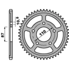 ЗАДНЯ ЗІРКА PBR 828 47 C45 SUZUKI GSF 400 BANDIT 90-92 (LANC. 525)